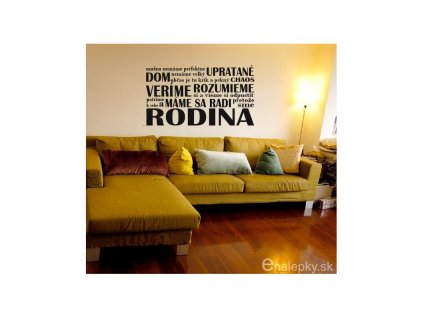 Nálepky na stenu - Rodina