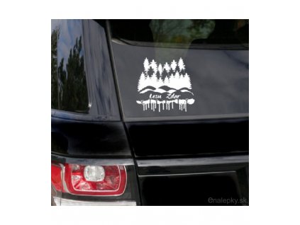 Nálepky na auto - Lesu zdar
