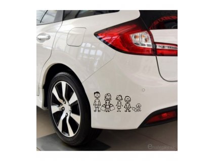 Nálepky na auto - Rodina