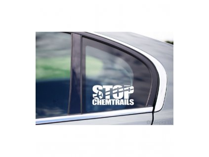 Nálepky na auto - Stop chemtrails
