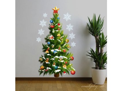 Nálepka na stenu - Vianočný stromček