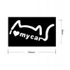 Nálepky na stenu/auto - I love my car Kitty