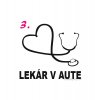Nálepky na auto - Lekár v aute (5 variant)