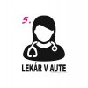 Nálepky na auto - Lekár v aute (5 variant)
