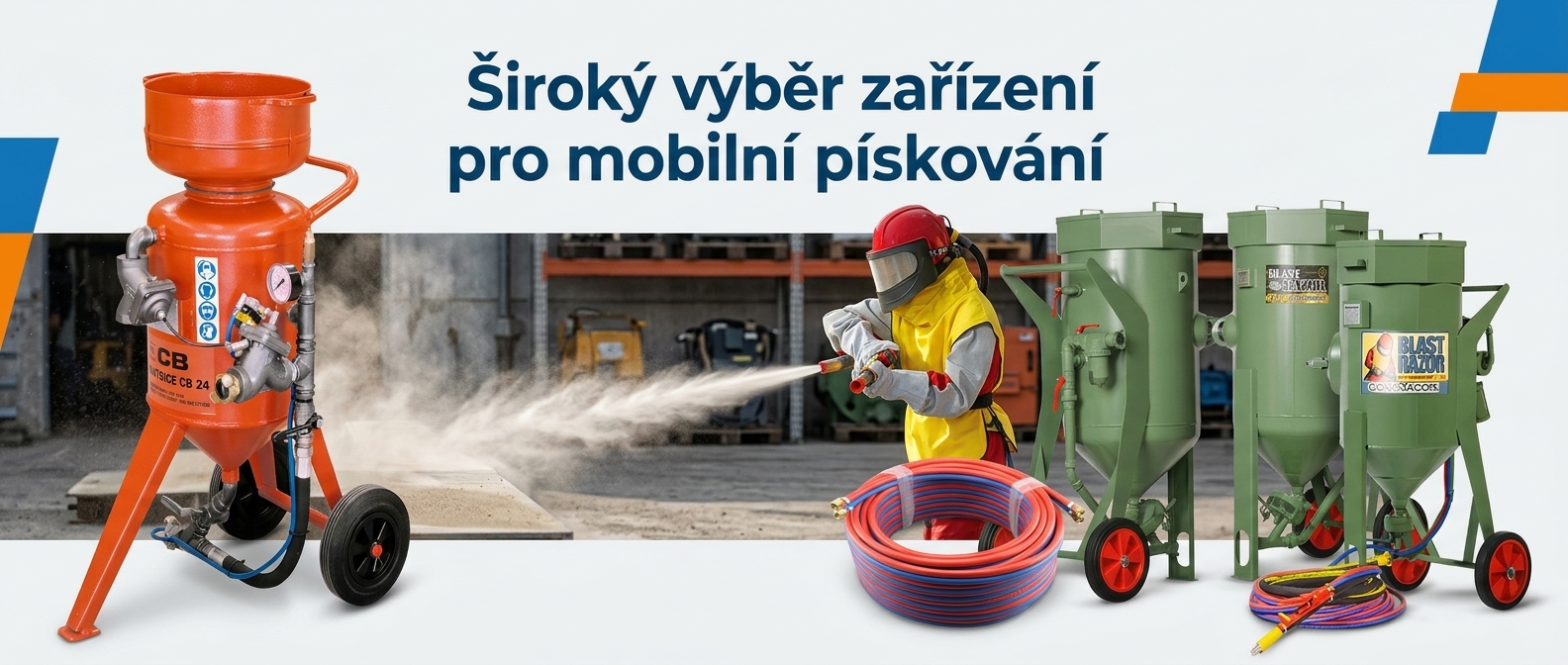 Mobilní pískovačky