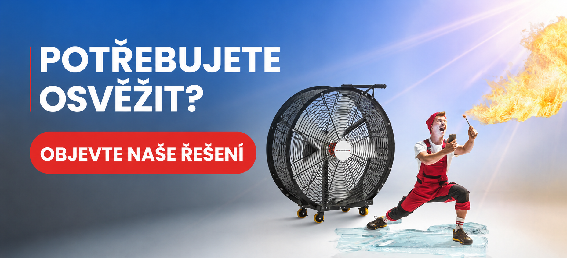 Ochlazovače vzduchu, ventilátory,klimatizace