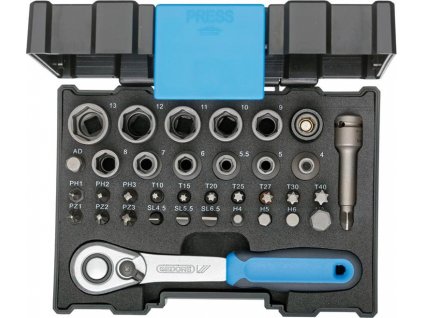 Gola sada 1/4" Gedore 666-U-20  - 35 dílná (1815687)