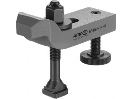 Zalomená upínka s přestavitelným opěrným šroubem AMF 6316V - M12x12 (71282)