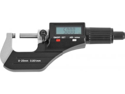 Digitální mikrometr Fortis 0-25 mm bez datového rozhraní