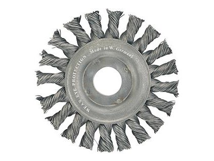 Kotoučový drátěný kartáč Format ocelový, copánkový  178x13 mm