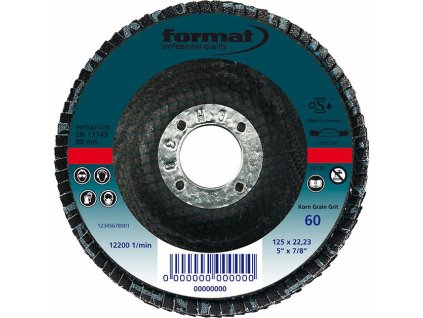 Lamelový brusný kotouč Format CER vypouklý 125mm - K40