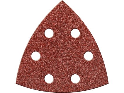 Brusný papír na suchý zip Fortis trojúhelník 94mm - K120 (bal.6 kusů)