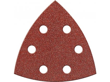 Brusný papír na suchý zip Fortis trojúhelník 94mm - K120 (bal.6 kusů)