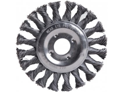 Kotoučový kartáč Fortis ocelový, copánkový 115x0,5x22,23 mm