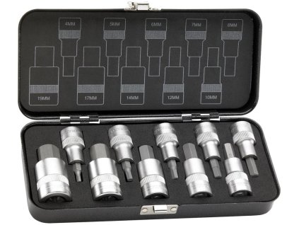 Sada zástrčných hlavic Format 1/2" -  imbus 4-19mm  (10 dílná)