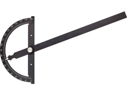 Kovový úhloměr Fortis 0°-180°  - 150/200 mm