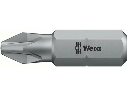 Bit křižový PZ Wera tvrdý typ 1/4" DIN 3126 C 6,3 - PZ1x25mm (05072080001)