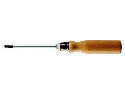 Křižový šroubovák Fortis PZ s dřevěnou rukojetí  PZ3 x 150