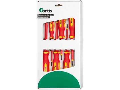 Sada izolovaných šroubováků Fortis VDE 6 dílná - ploché/PH