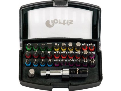 Sada bitů Fortis 32 - 32 dílná sada bitů s barevným prstencem