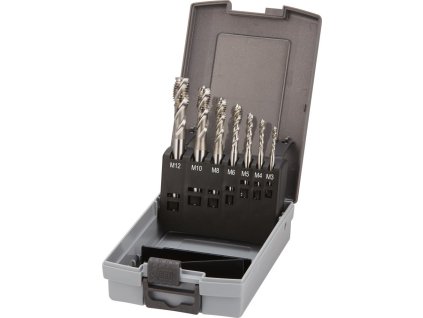 Sada strojních závitníků Fortis  DIN371 pro slepé otvory typ GL/GS HSS-Co5  M3-M12