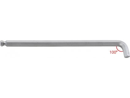 Šestihranný inbusový klíč Format se zkráceným ramenem 100°, dlouhý  - 2,5 mm