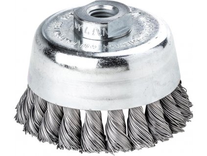 Hrncový kartáč Lessmann ocelový, copánkový 90x0,5 mm