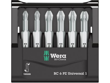 Sada bitů Wera Bit-Check 6 PZ Universal 1 (05056471001)