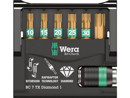 Sada bitů Wera Bit-Check 7 TX Diamond 1 (05057415001)
