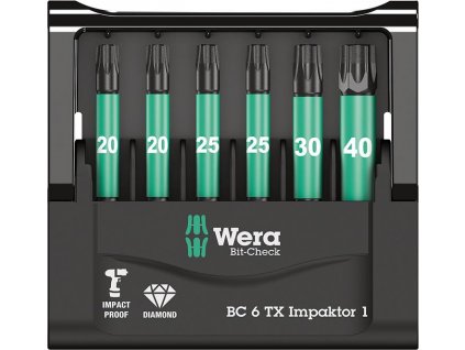 Sada bitů Wera Bit-Check 6 TX Impaktor 1 (05057693001)