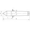 Upínací pevný hrot Format DIN 806 WS - MK3