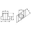 Matice pro T drážky AMF Rhombus DIN510 - M24x28 (80317)