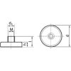 Magnetické ploché chapadlo Format NDFEB se závitem M4 - Ø20 mm