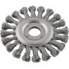 Kotoučový drátěný kartáč Format ocelový, copánkový  125x13 mm