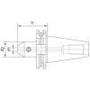 Upínač weldon Fortis SK50 / D8mm DIN 69871ADB  A100