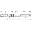 Nástavec na závitníkový vrták vnitřní chlazení Fortis rozměr 11   90/200mm