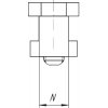 Excentrická upínací svorka s drážkovým T-kamenem IBT pro drážku 20 mm (50434)
