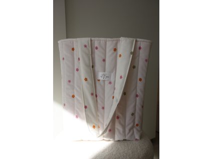 THE EVERYDAY TOTE BAG-FLOWERS GINGHAM