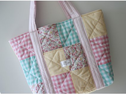 TOTE BAG - PATCHWORK PASTEL DREAM