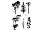 Clear encaustic art stamp sets
