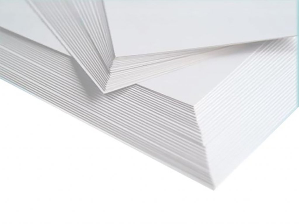White encaustic painting cards format A3 - 10 pcs