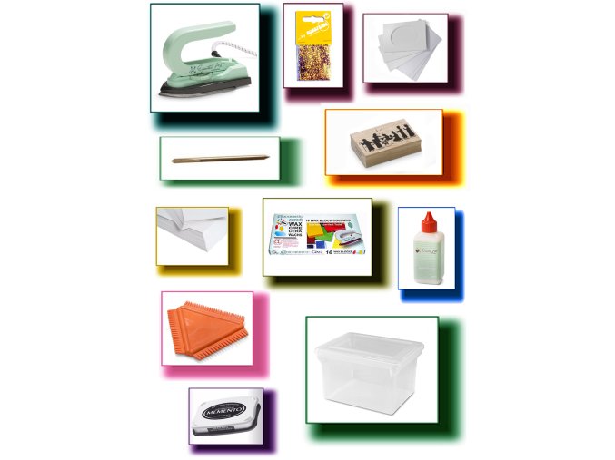 Christmas encaustic gift set