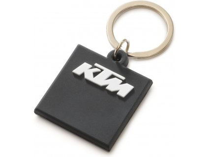 logo rubber keyholder black