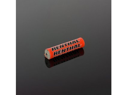 Kryt hrazdy řídítek oranžová logo Renthal černá MINI SX PAD 205mm (šedá pěna)