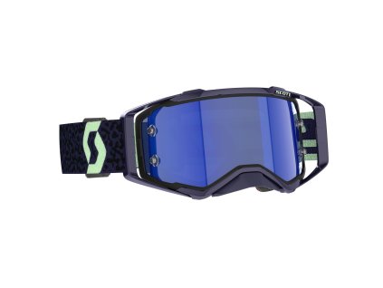SCOTT – Brýle PROSPECT AMPLIFIER tmavě fialová/mint zelená(sklo zesílený kontrast modrá blue chrome works + čiré)
