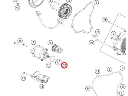 BEARING BUSH KTM EXC 250/300 2017-2023, Husqvarna TE, Gas Gas EC