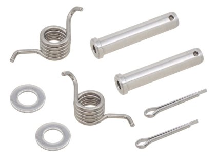 Psychic sada na připevnění stupaček KTM 2024-2026->, Husqvarna, Gas Gas (2ks kolík, 2ks pružinka, 2ks podložka, 2ks závlačka)