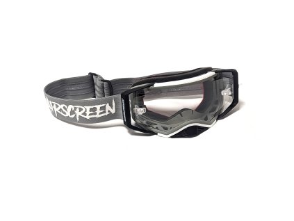 AirScreen brýle AERO EX s čirým otvíratelným plexi (barva: šedá)