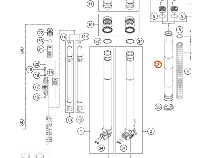 FORK OUTER TUBE 49.13X577 DT54 DB60