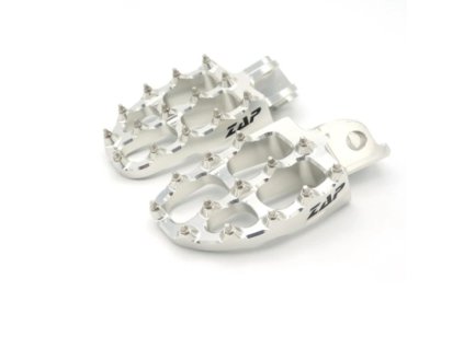 Zap Technix E-PEG stupačky na Stark Varg (hliník CNC, barva: stříbrná)